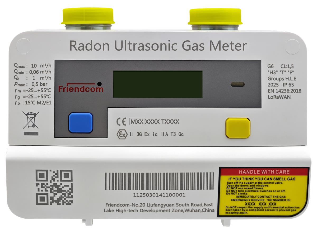 Radon  Ultrasonic Gas Meter G1.6-G6