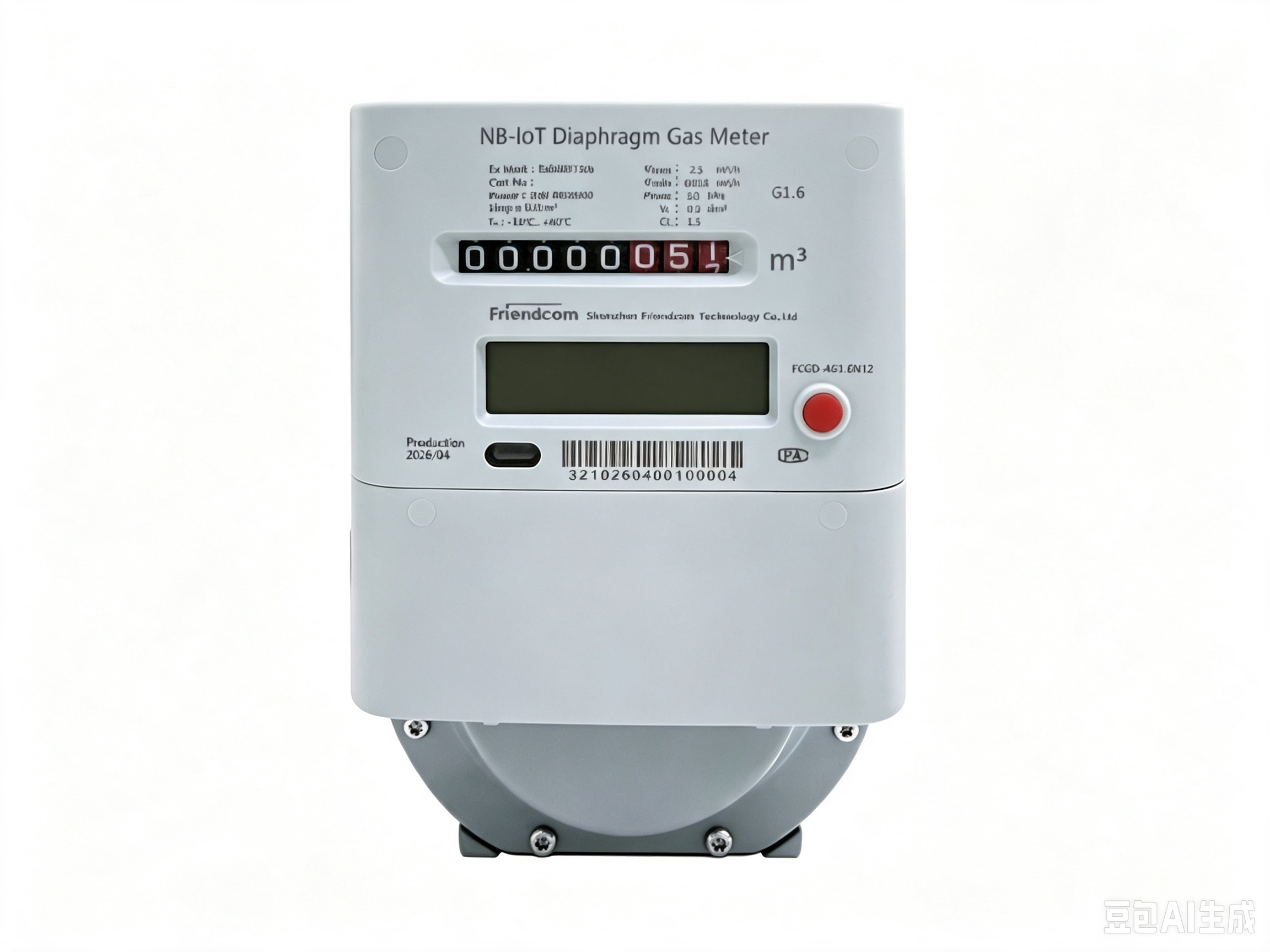 NB-IoT Diaphragm Gas Meter