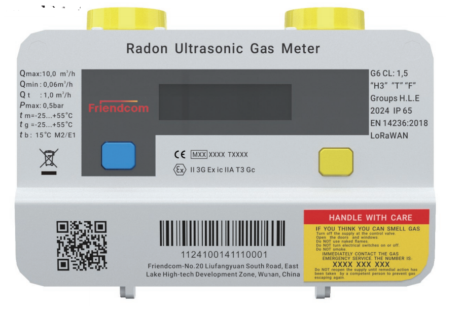 Radon Ultrasonic Gas Meter