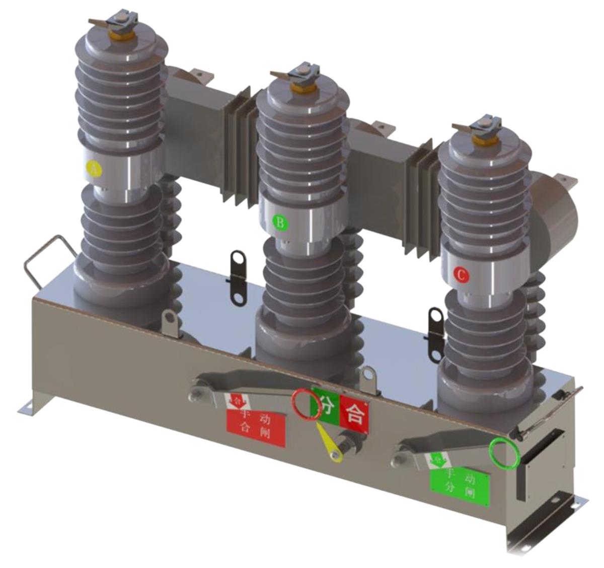 Outdoor AC High Voltage Permanent Magnet Vacuum Circuit Breaker ZW32-12M/630-20