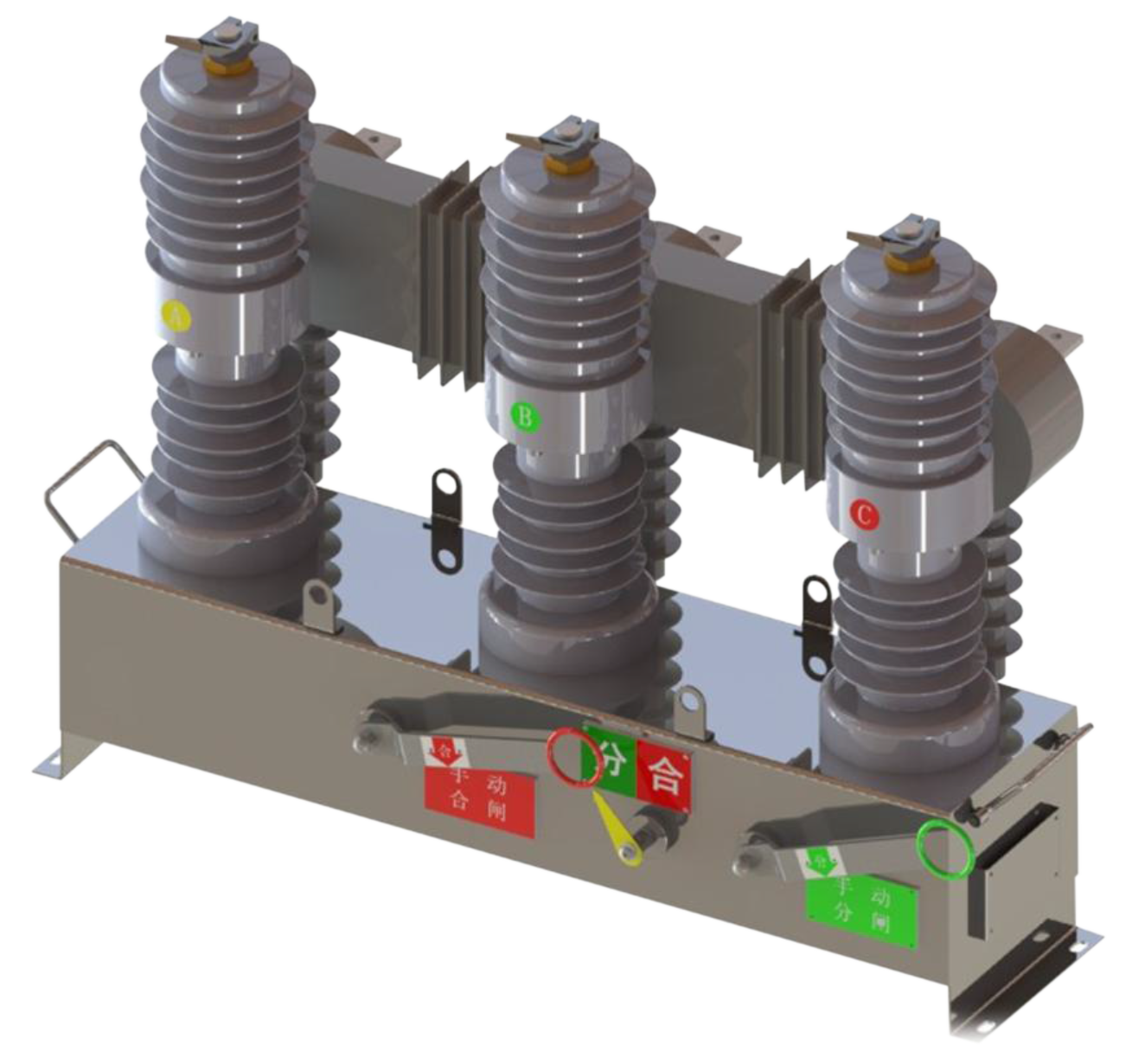 Outdoor AC High Voltage Permanent Magnet Vacuum Circuit Breaker ZW32-12M/630-20